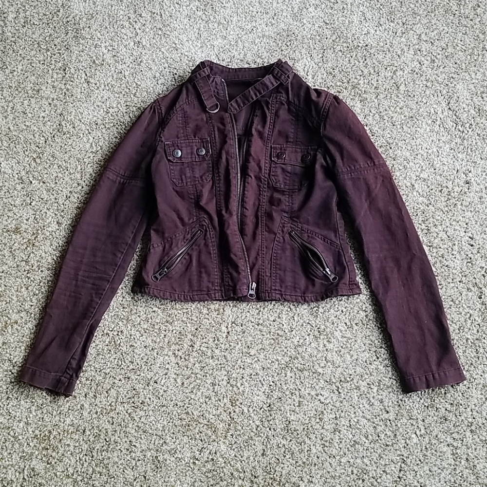 Brown jeans jacket